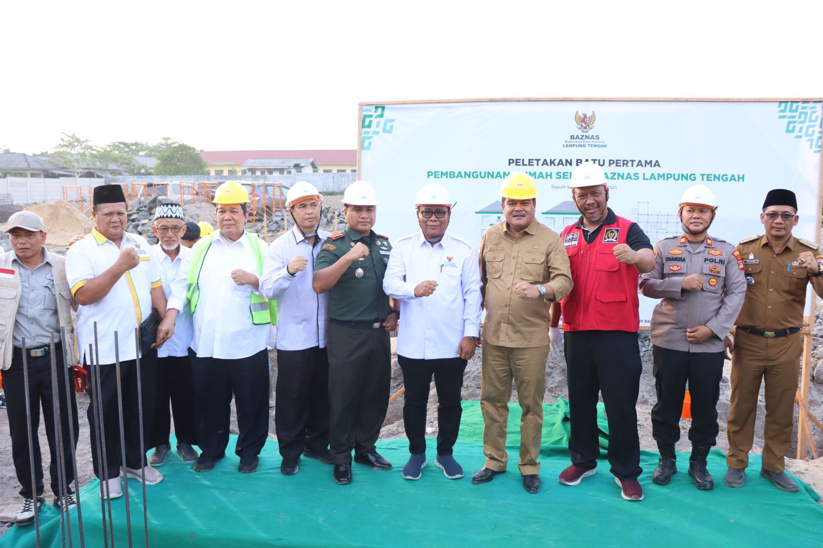 Bupati Musa Ahmad Hadiri Acara Peletakan Batu Pertama Rumah Sehat Baznas